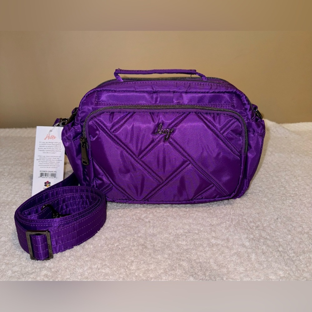 Lug Top Handle Crossbody - Boomer--GRAPE PURPLE (NWT)
